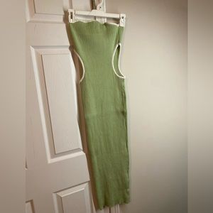 Worn once. Stretchy material